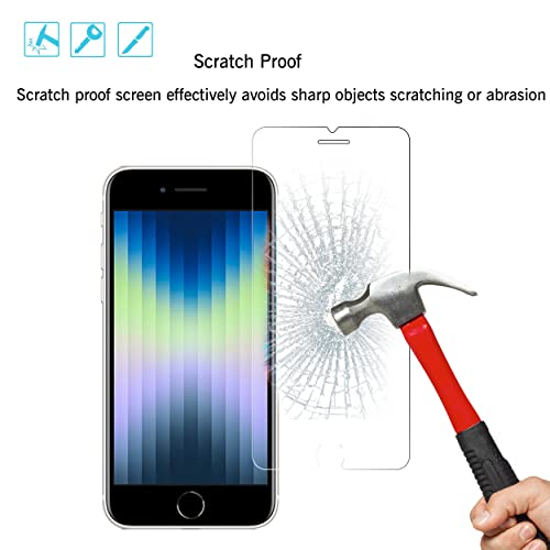 Ailun 2 Pack Screen Protector for iPhone SE 2020/2022 | 0.33mm, 4.7 Inch, Tempered Glass, Case Friendly, iPhone SE 2nd/3rd Generation