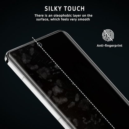 Privacy Screen Protector for One Plus 13, Flexible TPU Protective Film [2+2 Pack] Camera Lens Protector [3D Full Coverage] [Anti-Spy] [Scratch-Resistant] for Oneplus 13 - size: OnePlus 13