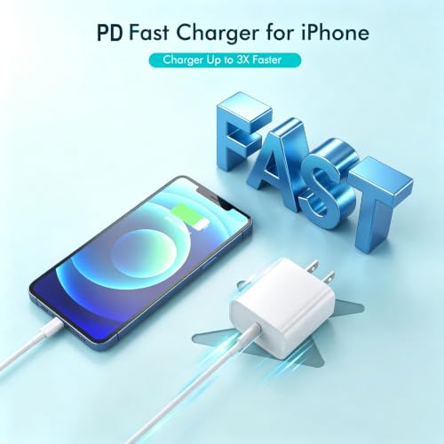 iPhone Fast Charger,10FT Extra Long Fast Charging USB C to Lightning Cable Cord with USBC iPhone Charger Block Quick PD Travel Plug for iPhone 14/Pro/Pro Max/Plus/13/12/11/Mini/Pro/XS/XR/SE2022/8/iPad