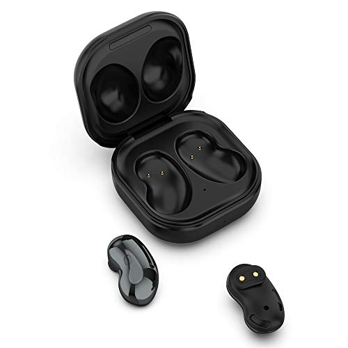 Wired Charging Case for Galaxy Buds Live SM-R180, Replacement Charger Case Cover with 3.3ft USB-C Cable for Samsung Galaxy Buds Live Earbuds (Black) - color: Black
