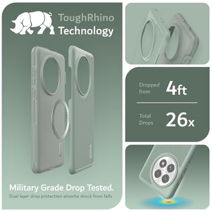TUDIA MergeGrip [Magsafe Compatible] for OnePlus 13 Case 5G (2025) - [Military Grade Drop Tested] Dual Layer Shockproof Slim Heavy Duty Tough Cover Phone Cases - Green Lily - color: Green Lily, size: Magsafe Compatible