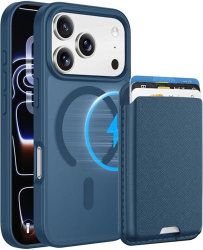 Magnetic for iPhone 17 Pro Wallet Case, Deep Blue - color: Deep Blue, size: iPhone 17 Pro