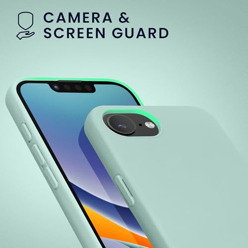 kwmobile Case Compatible with Apple iPhone 17e / iPhone 16e Case - Slim Protective TPU Silicone Phone Cover - Cool Mint - color: Cool Mint, size: iPhone 17e / iPhone 16e