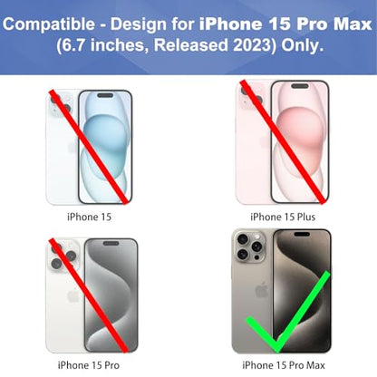for iPhone 16 Pro Max Stand Case, Belt Clip, Screen Protector-Black | Camera Lens Protector, Swivel Stand Holder Holster, Slim Shell Shell Pouch Full Body Protective, Shockproof Cell Phone Cover - size: iPhone 15 Pro Max