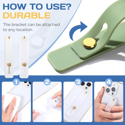 2PCS Phone Grip Finger Holder Loopy Phone Case Phone Grips for Back of Phone Universal Portable Phone Strap for Most Smartphones