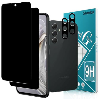 Slanku for Samsung Galaxy A54 5G Privacy Screen Protector Tempered Glass - color: Black