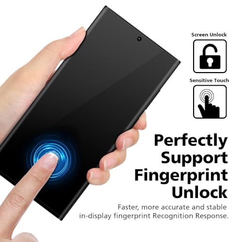 2-Pack Anti Glare Matte Privacy Screen Protector for Samsung Galaxy S22 [0.1S Fingerprint ID Unlock][Anti Spy PET Flexible Film][Bubble-Free Easy Installation with Alignment Jig] - size: Galaxy S22