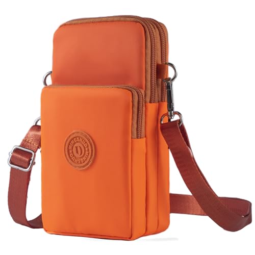 JANKS Small Crossbody Bags for Women Mini Cell Phone Purses Handbag Shoulder Bag - color: 010 Orange
