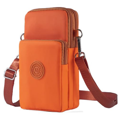 JANKS Small Crossbody Bags for Women Mini Cell Phone Purses Handbag Shoulder Bag - color: 010 Orange