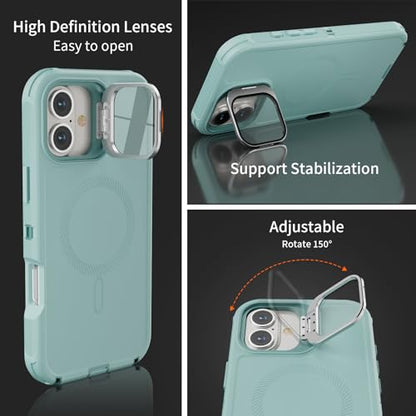 Follaroma for iPhone 16 Case with Magnetic,Heavy Duty Case,6.1'',Mint - color: Mint, size: iPhone 16 6.1''