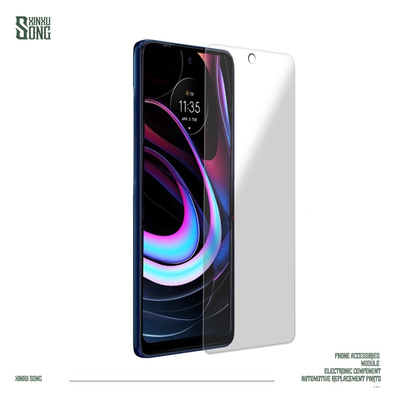 3 Packs Screen Protector Case Friendly Anti-Scratch Ultra-Thin Clear HD Hardness Shatter Proof Tempered Glass Protective Film Compatible with Moto Edge 2021 5G.