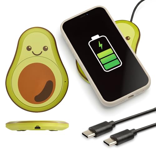 Thinking Gifts 15W Magnetic Wireless Charger, Charging Pad - Avocado - color: Avocado