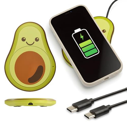 Thinking Gifts 15W Magnetic Wireless Charger, Charging Pad - Avocado - color: Avocado
