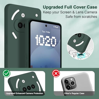 Silicone Case for Nothing Phone 3A, Green - color: Green, size: Nothing Phone 3A