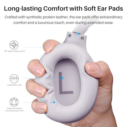 TOZO Hybrid Active Noise Cancelling Headphones, Hi Res Audio - color: Purple