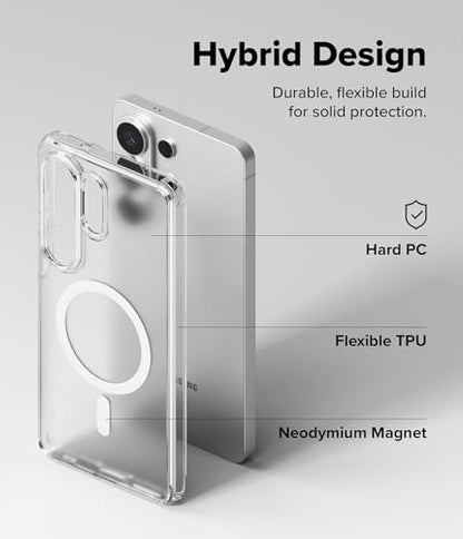 Ringke for Samsung Galaxy S26 Ultra Case [Fusion Magnetic Matte Clear] | Compatible with MagSafe, Oil & Dirt Resistant, Anti-Fingerprint Technology Prevents Oily Smudges, Feels Velvety Soft - size: Galaxy S26 Ultra