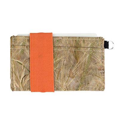 Thin Minimalist Front Pocket Wallet - Credit Card Holder - Small Travel Wallets - Compact Wallets For Men and Women - Carry Cards, Cash, Phone, Keys- Secure Canvas Wallet (Grassland) - color: Grassland