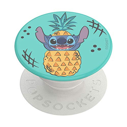 PopSockets Phone Grip with Expanding Kickstand, Adhesive Grip, Disney, Cute PopSockets - Stitch Pineapple - color: Pineapple, style: Adhesive