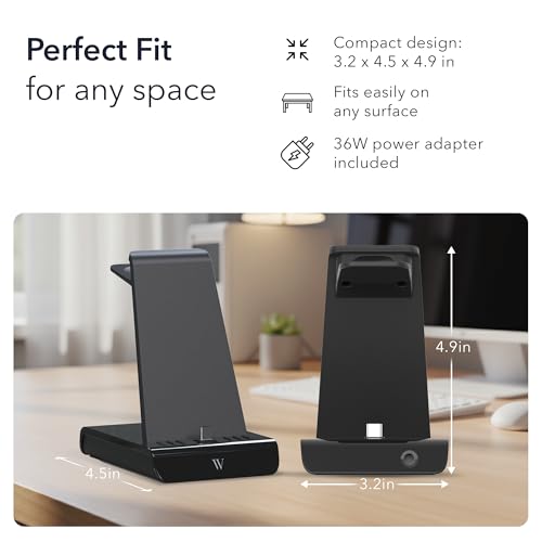 Wasserstein 3-in-1 Charging Station for Pixel, Buds, and Pixel Watch 4 & 5