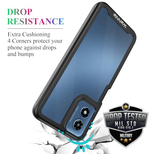 Compatible with Moto G 5G 2024 Case, Built in Screen Protector Full Body Shockproof Slim Fit Bumper Protective Phone Cover for Men Women-Black - size: Moto G 5G 2024 Case