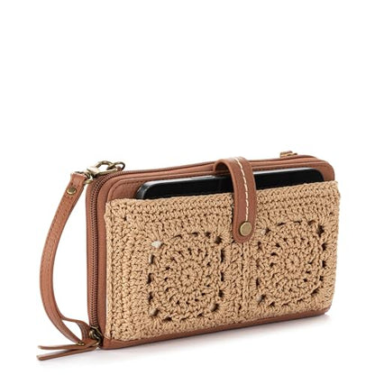 The Sak Iris Smartphone Crossbody Purse - Small Women's Cellphone Bag & Wallet For Everyday- Convertible Wristlet With Zipper | Fits Most Smartphones, Card Slots & Zip Pocket, Detachable Wristlet & Crossbody Straps, Hands-Free for Travel & Errands - color
