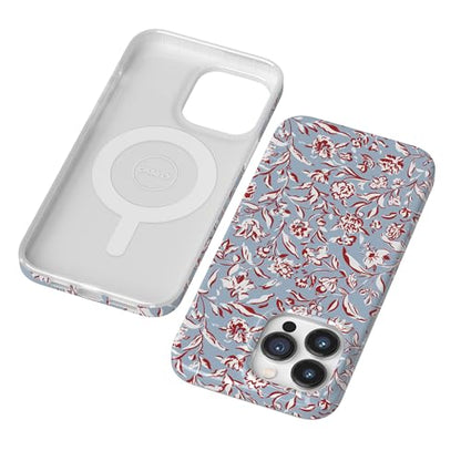 Casely iPhone 14 Pro Case | Coastal Carolina | Painted Flowers | Compatible with MagSafe | Classic Ultra Thin Design - color: Coastal Carolina | Painted Flowers, size: Iphone 14 Pro