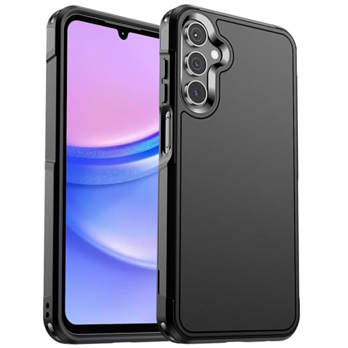 zapica Designed for Samsung Galaxy A15 5G Case, Black | Military Grade Drop Protection, Dual Layer Structure Design, Heavy Duty Shockproof Non-Slip Phone Cover - color: Black, size: Samsung Galaxy A15 5G 6.5''