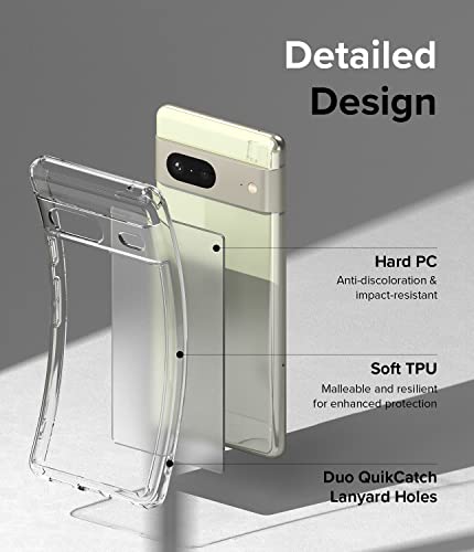 Ringke for Google Pixel 7 Case [Fusion Matte Clear] | Oil & Dirt Resistant, Anti-Fingerprint Technology Prevents Oily Smudges, Frosted Coating Feels Velvety Soft - size: Pixel 7