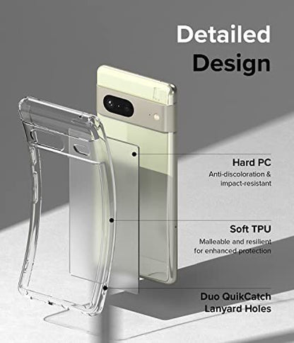 Ringke for Google Pixel 7 Case [Fusion Matte Clear] | Oil & Dirt Resistant, Anti-Fingerprint Technology Prevents Oily Smudges, Frosted Coating Feels Velvety Soft - size: Pixel 7