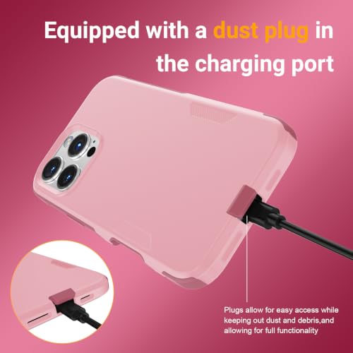 jaroco Magnetic for iPhone 16 Pro Max Case Heavy Duty Rugged Dual-Layer Pink - color: Pink, size: iPhone 16 Pro Max