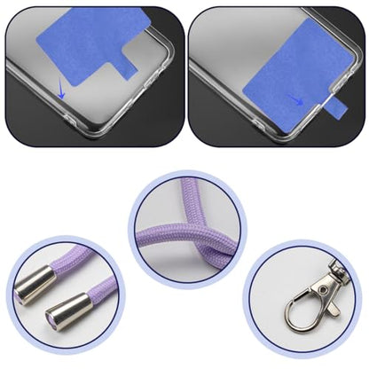 8 Packs Cell Phone Lanyards for Around The Neck,Adjustable Crossbody Phone Strap,Lanyard Phone Holder - color: 8 Colors
