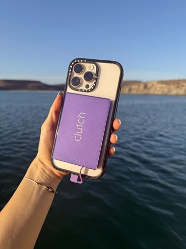 Clutch - Pro USB-C Portable Charger - Compatible with iPhone 15, 16, 17 & Android Devices - Power Bank Magnetic Battery - TSA Travel Approved - USB Rechargeable - Built-in Cable - 5000 mAh - 3.7oz - color: Purple
