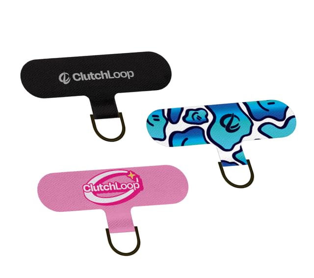ClutchLoop Anchor-Universal Phone Tether Tab, Strong Cell Phone Lanyard Tab and Phone Strap Replacement - color: Mix