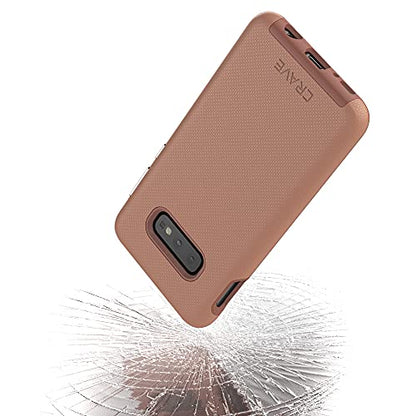 Crave Dual Guard for Samsung Galaxy S10e Case, Shockproof Protection Dual Layer Case for Samsung Galaxy S10e - Blush - color: Blush