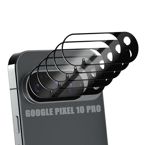 Orzero (5 Pack) Camera Lens Protector for Google Pixel 10 Pro, Protector de Cámera Tempered Glass 9H Precise Camera Cutouts Anti-Scratch Does Not Affect Night Shots and Flash - size: Google Pixel 10 Pro