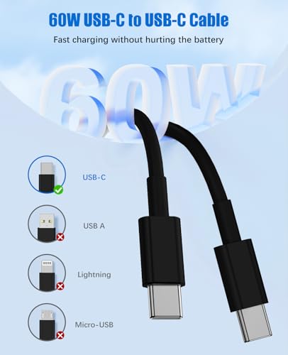 2 Pack 40W Fast Charger for iPhone 17 16 15 Pro Max Charger Fast Charging - color: Black, size: 2pack-(6+6+6+6)ft
