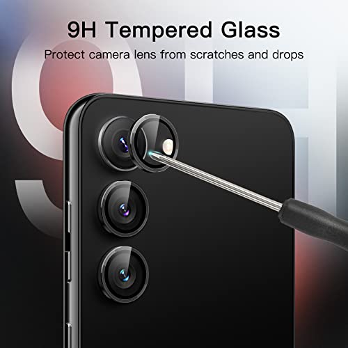 JETech Camera Lens Protector for Galaxy S23/S23+, Phantom Black, 1 Set