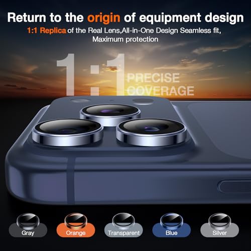 LK 2 Pack for iPhone 17 Pro/17 Pro Max Camera Lens Protector, Deep Blue - color: Deep Blue