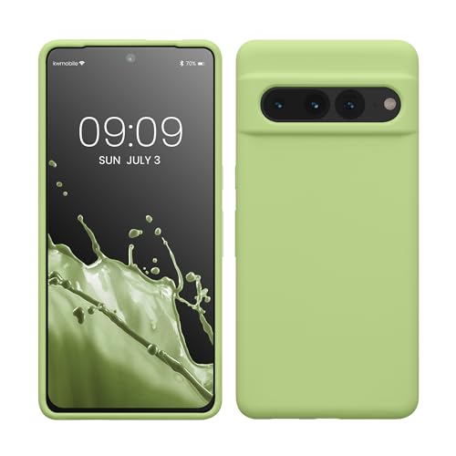 kwmobile Case Compatible with Google Pixel 7 Pro Case - TPU Silicone Phone Cover with Soft Finish - Green Tomato - color: Green Tomato, size: Pixel 7 Pro