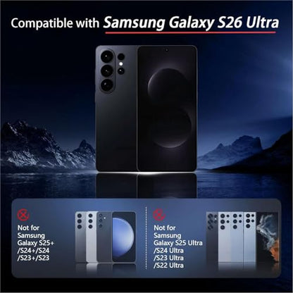 DEERLAMN Camera Lens Protector for Samsung Galaxy S26 Ultra(6.9 Inch),9H Hardness Anti Scratch Easy Installation Tempered Glass [3-Packs] - Black - size: 6.9 Inch
