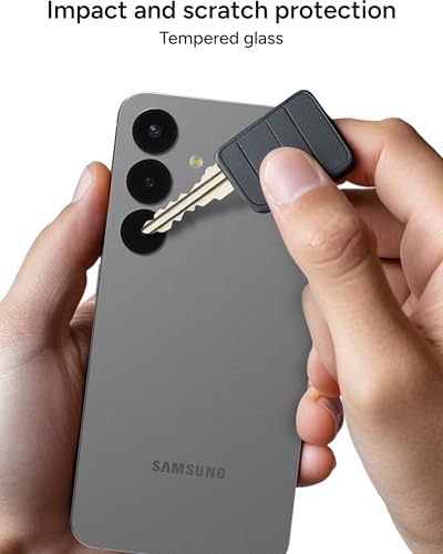ZAGG Glass Elite Anti-Reflective Samsung Galaxy S25 Camera Lens Protector – Anti-Glare Technology, Maximum Impact & Scratch Resistance, Smudge-Free Surface, Recycled Materials - color: Black, size: Samsung Galaxy S25