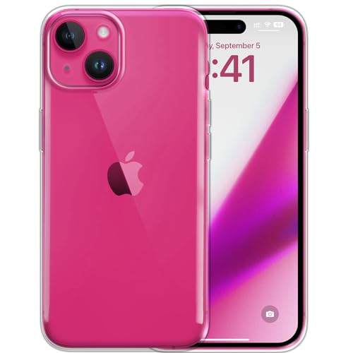 Transparent TPU Protector Case Cover Soft Gel Skin Compatible with Apple iPhone 15 6.1 inch 2023 - Clear