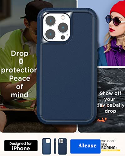 AICase for iPhone 13 Pro Max/iPhone 12 pro max Case,Heavy Duty Protective Phone Case Military Full Body Protection Shockproof/Dustproof/Drop Proof Rugged Durable-Sea Blue - color: Sea blue