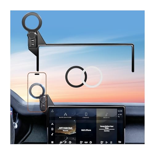 Car Phone Holder for Land Rover Defender 2022-2025 & Range Rover Evoque 2024-2026 with 11.4-Inch Screen, 360° Rotation Magnetic Cell Phone Mount Compatible with Magsafe Does Not Affect Air Vent - size: Fit for 22-25 Defender & 24-26 Evoque, 11.4-Inch