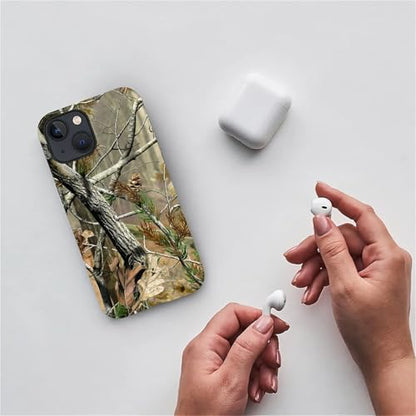 Case for iPhone 13 14, Dual Layer Phone Cover, Real Jungle Camo | Shockproof Hybrid Phone Case, Soft TPU and Hard PC, Durable Anti-Scratch Protection - color: Real Jungle Camo, size: Iphone 13/14