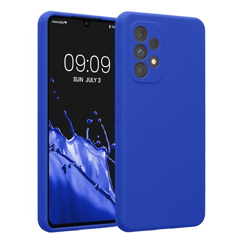 kwmobile Case Compatible with Samsung Galaxy A53 5G Case - Slim TPU Silicone Phone Cover - Soft Touch Finish - Baltic Blue - color: Baltic Blue, size: Galaxy A53 5G