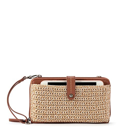 The Sak Iris Smartphone Crossbody Purse - Small Women's Cellphone Bag & Wallet For Everyday- Convertible Wristlet With Zipper | Fits Most Smartphones, Card Slots & Zip Pocket, Detachable Wristlet & Crossbody Straps, Hands-Free for Travel & Errands - color