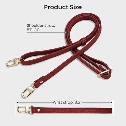ORNARTO Magnetic Detachable Wallet Case for iPhone 17 Pro Max, Brick Red | Compatible with MagSafe, Crossbody Wallet Case with Card Holder Wrist Strap, RFID Blocking PU Leather Wallet Phone Cover 6.9” - color: Brick Red
