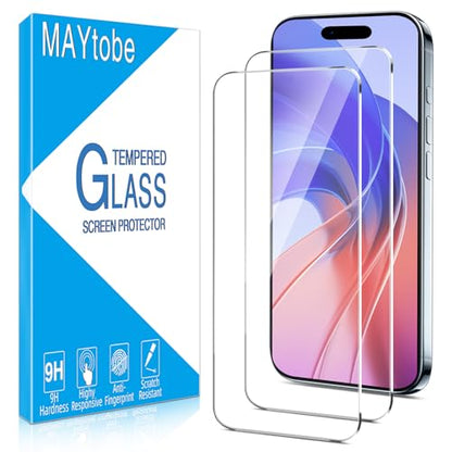 MAYtobe 2-Pack for iPhone Air,iPhone 17 Air Screen Protector Tempered Glass | 9H Hardness, Anti Scratch, Easy to Install - size: iPhone 17 Air