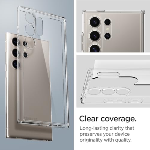 Spigen for Galaxy S24 Ultra Case, Ultra Hybrid [No Magnet Ring] [Anti-Yellowing] - Crystal Clear - color: Crystal Clear, size: Galaxy S24 Ultra